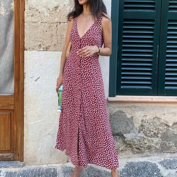 NWOT❤️Reformation Luke Dress - Kendie - Picture 7 of 13